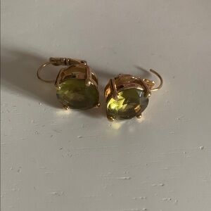 Sabika Elegant Gold and Green Earrings